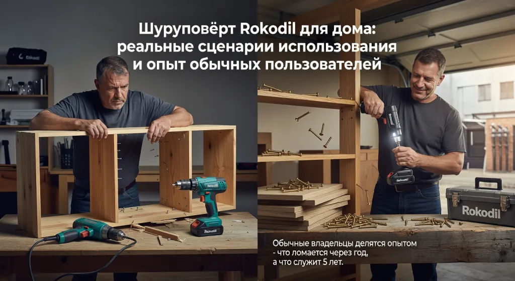 Шуруповёрт Rokodil для дома: реальные сценарии использования и опыт обычных пользователей