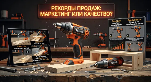 Почему шуруповёрт Rokodil так быстро стал популярным: маркетинг или реальное качество